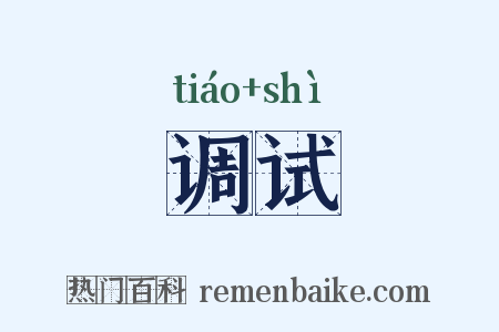 调试是什么意思的图片